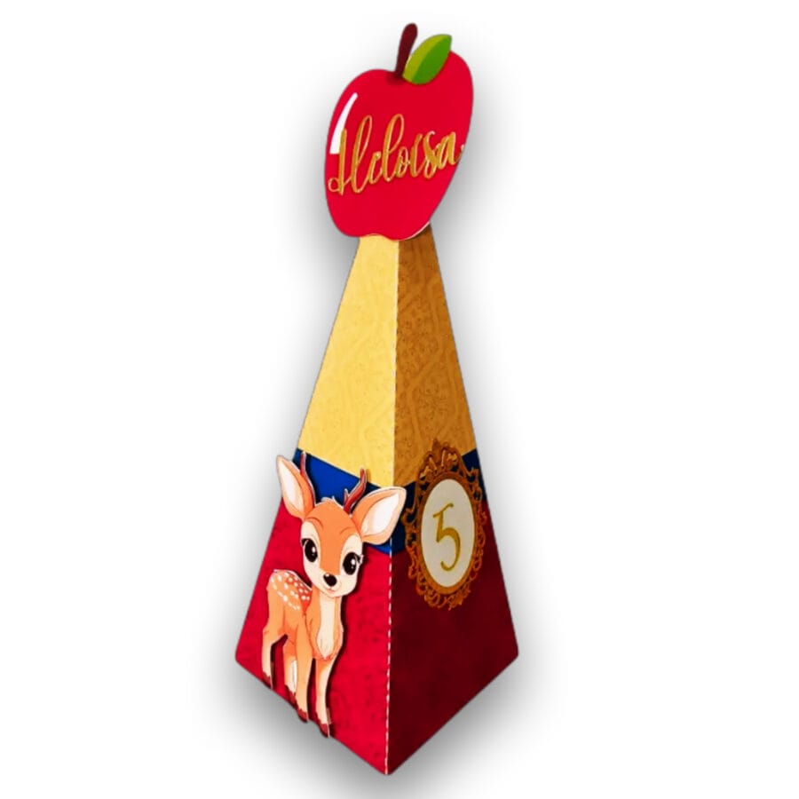 Caixa Pirâmide Personalizada - Branca de Neve - Efeito 3D - Image 4