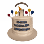 Topo de Bolo Flork "30 Anos, E Agora?" - Humor e Personalidade na sua Festa!
