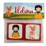 Jogo da Memória Branca de Neve Personalizado Kit com 4 Pçs