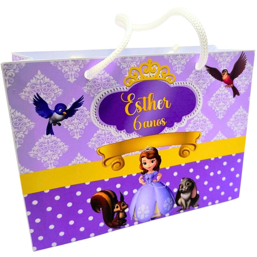 Sacolinha Surpresa Princesa Sofia personalizada!   4 Pçs