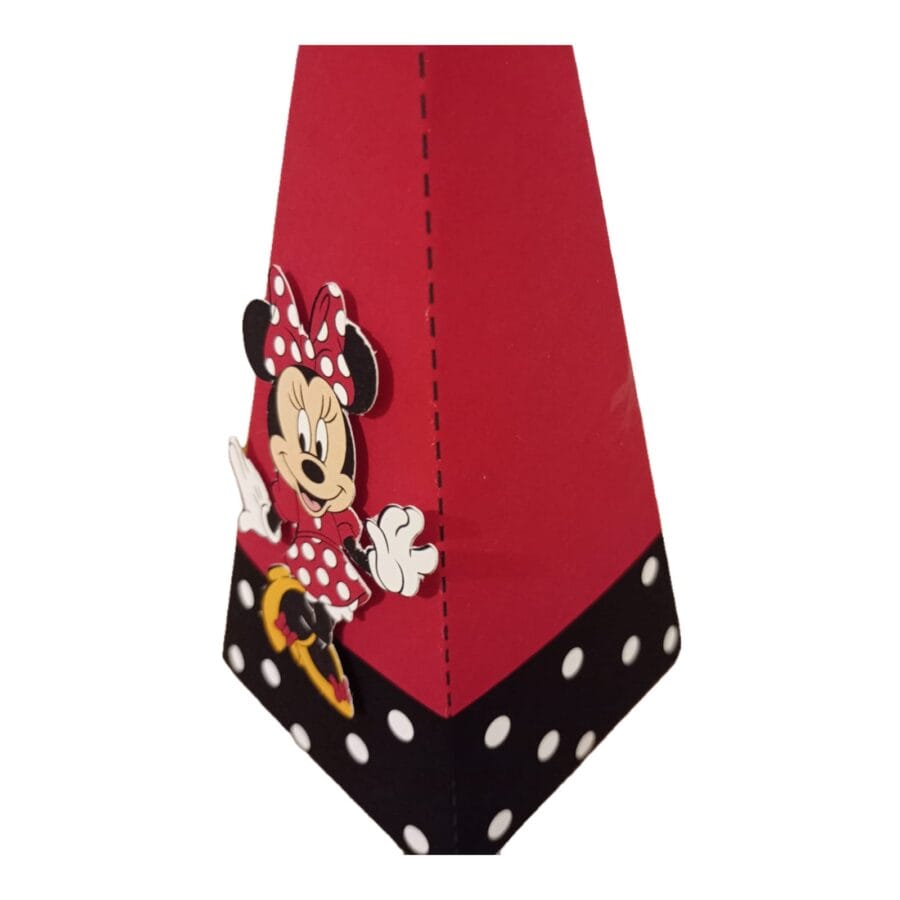 Um Laço de Alegria na Sua Festa: Caixa Pirâmide Minnie Personalizado! ❤️ - Image 2