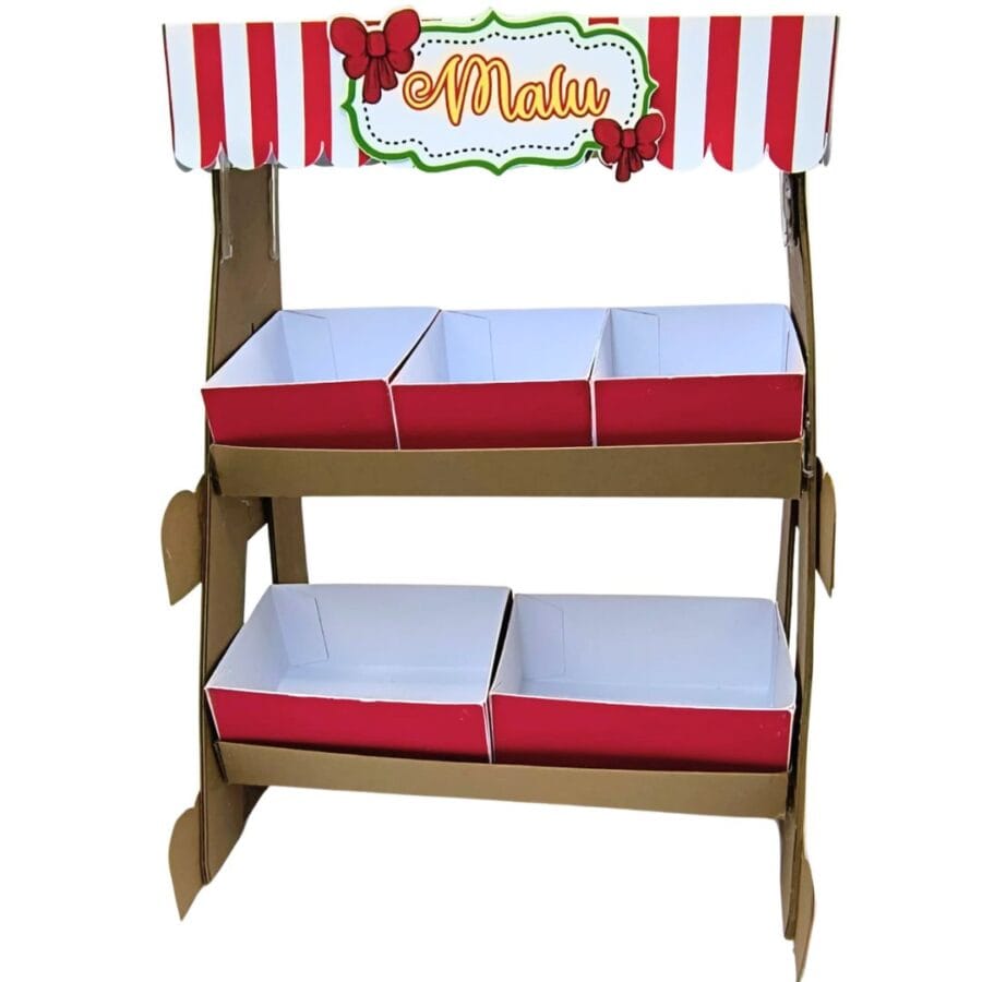 Monte Sua Doce Barraca: Estante de Feira Personalizada