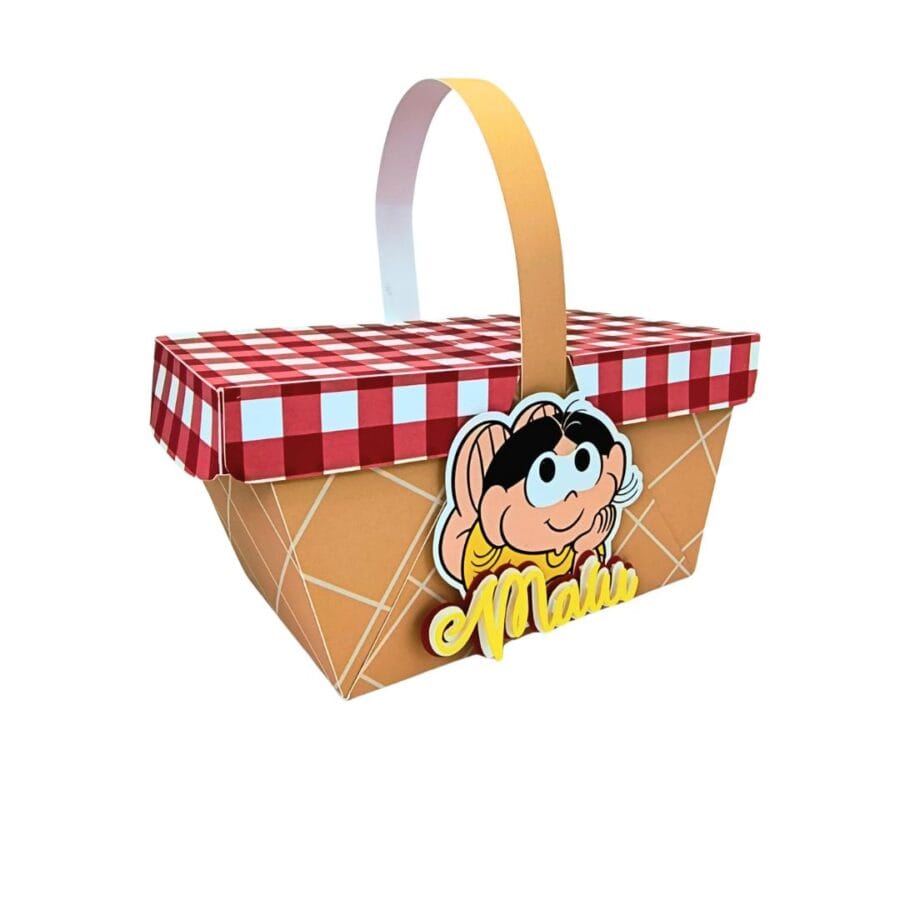 Cesta de Piquenique Mônica Personalizada
