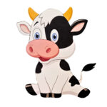 Display de Mesa Vaca Fazendinha - Decoração Festa Infantil