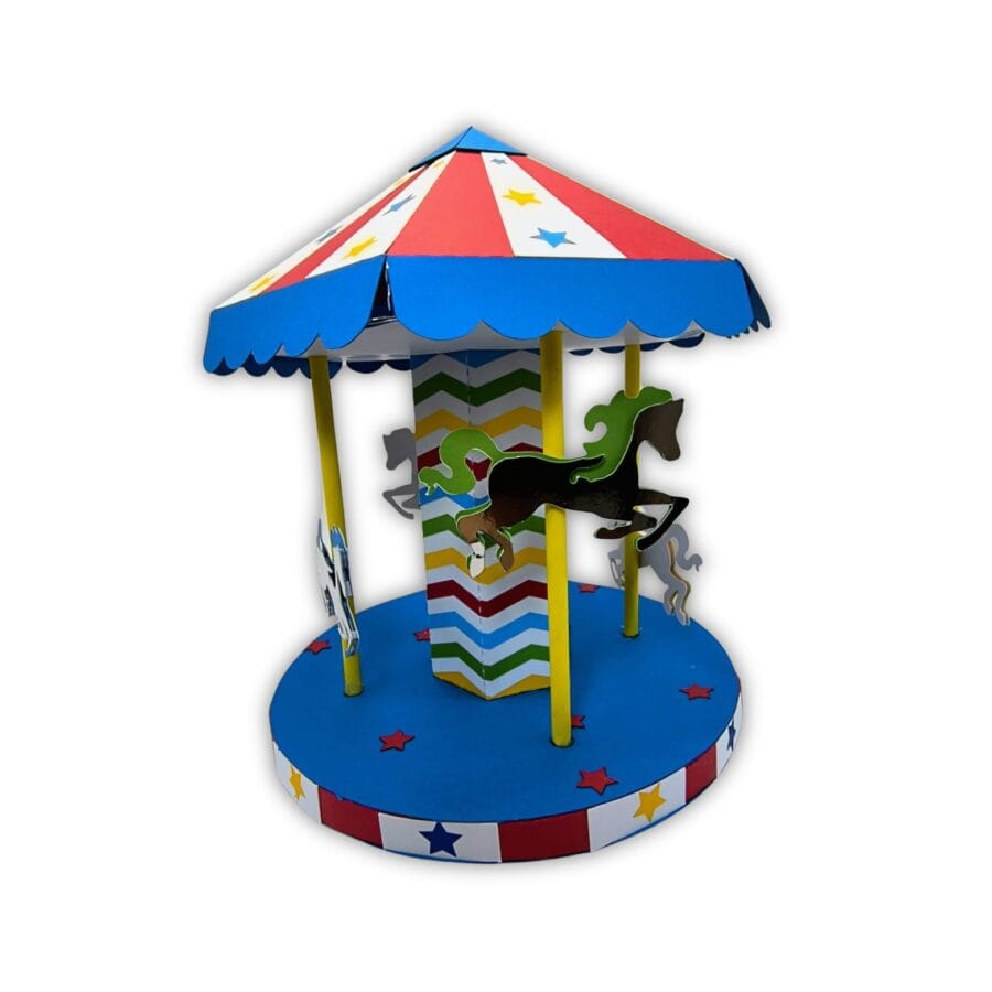Carrossel de Papel Decorativo para Sonhos e Alegria!