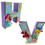 Letras 3D Sereia Personalizadas –  Festa Infantil