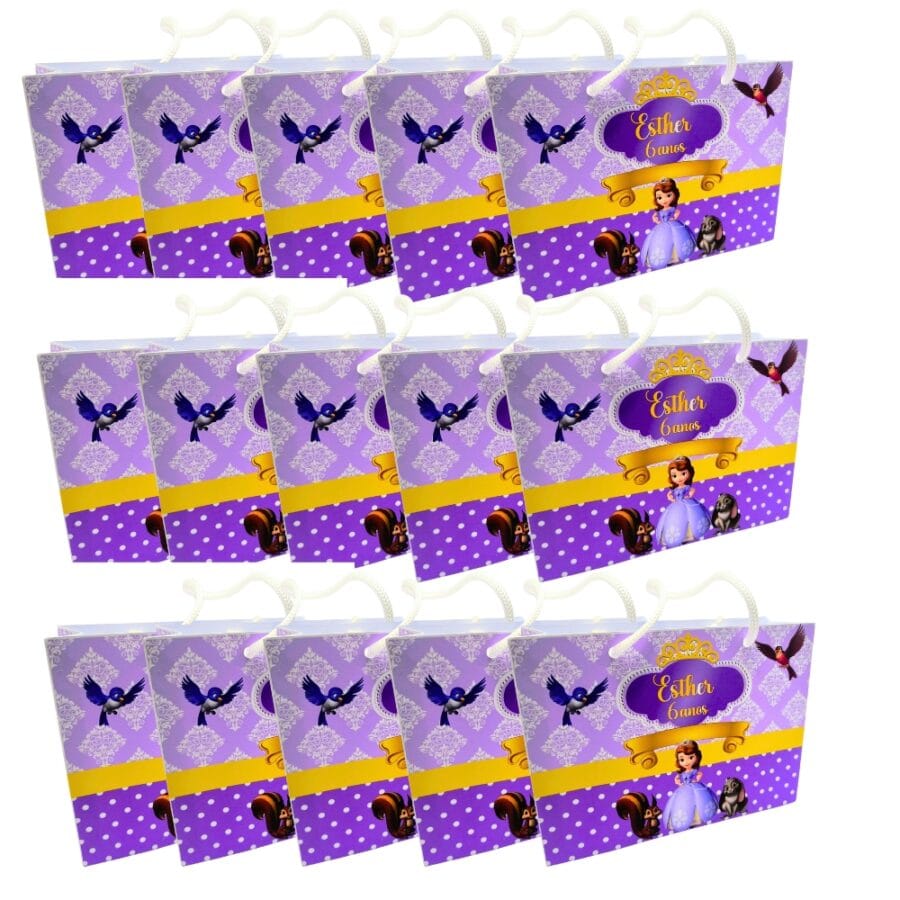 Sacola Surpresa Princesa Sofia Personalizada - Kit 10 Unidades - Image 3
