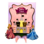 Quadro Decorativo 3D Personalizado Princesas e Castelo