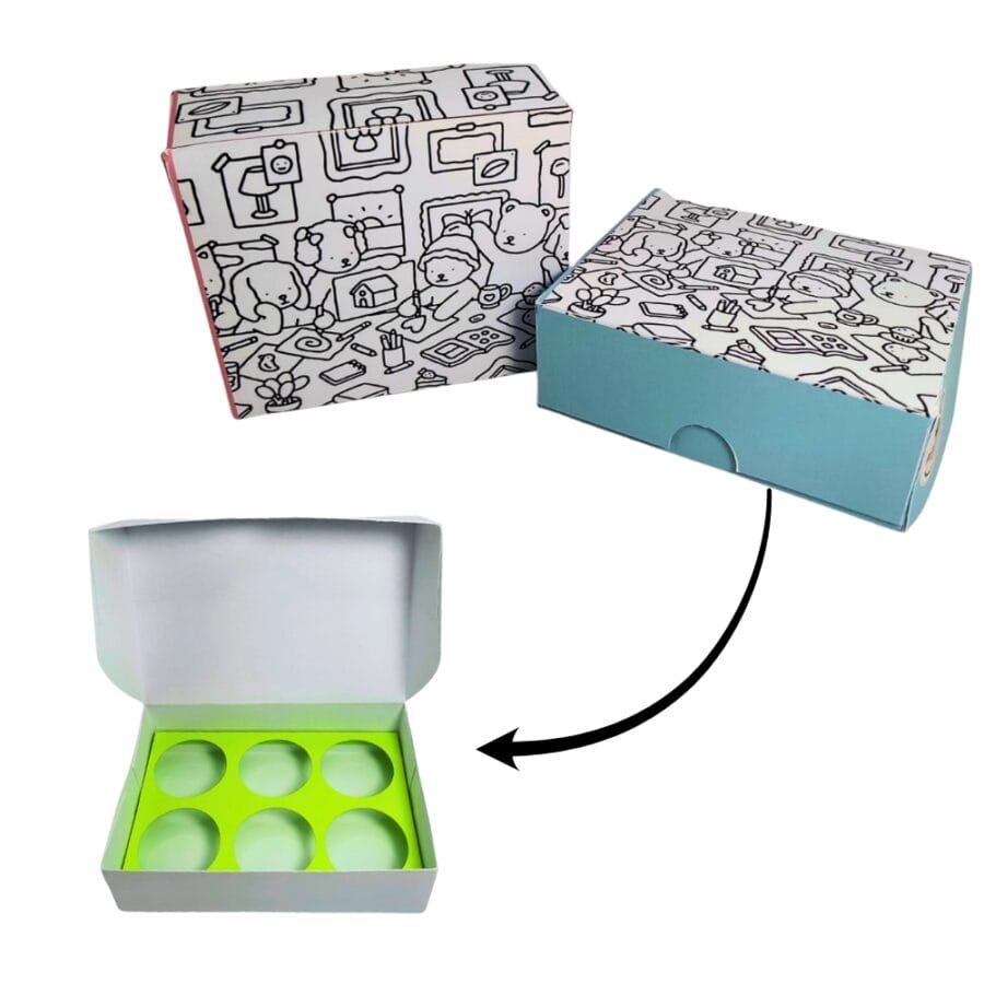 Caixa Bobbie Goods para Colorir - Lembrancinha Infantil