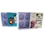 Caixa para Doces Dia dos Professores - Lembrancinha com Berço para 4 Doces