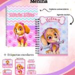 Kit Escolar Personalizado - Fazemos todos os temas