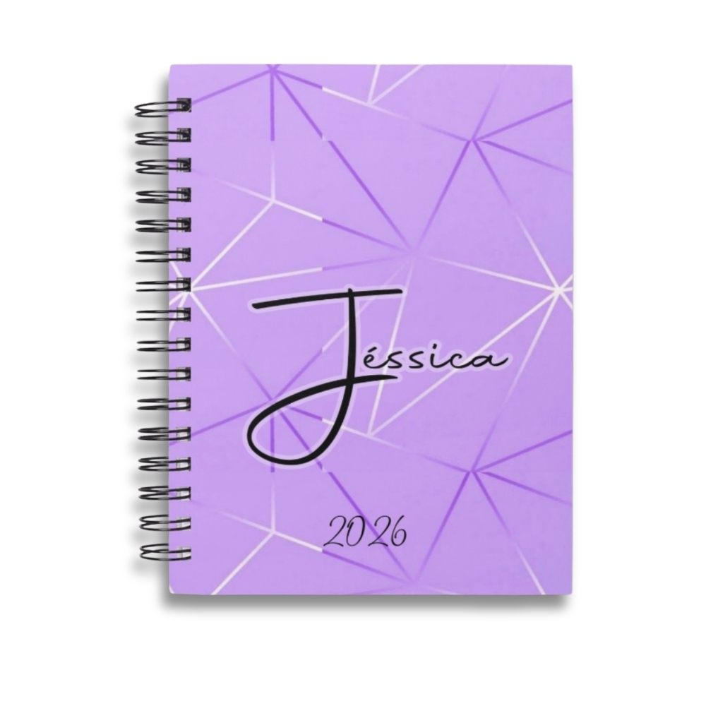 Planner/Agenda Personalizada 2026 com Nome – Seu Guia Essencial Lilás