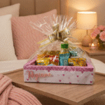 Cesta Personalizada para Presente com Snacks e Bebida | Cesta Delicada para Surpreender