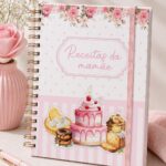 Caderno de Receitas da Mamãe Personalizado | Livro de Receitas Decorado com Capa Floral