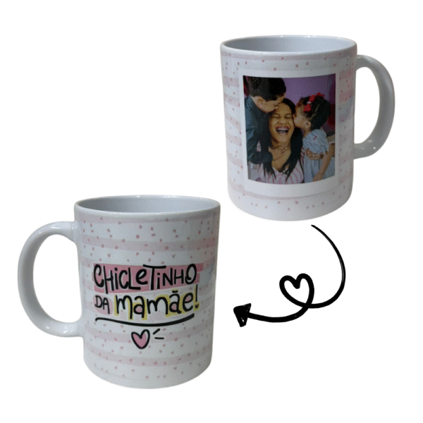 Caneca Personalizada Dia das Mães com Foto e Frase | Presente Afetivo para Mãe