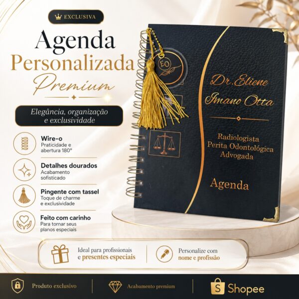 Planner Personalizado Sofisticada/ Planner Semanal/ Produto Premium