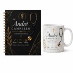 Kit Presente para Médico Personalizado com Agenda e Caneca Medicina Cirurgião