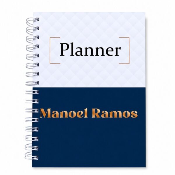Planner Personalizado Corporativo com Nome | Agenda Profissional Exclusiva