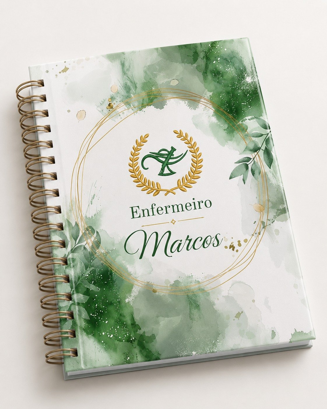 Agenda Planner Personalizada Enfermeiro com Nome | Presente Profissional da Saúde